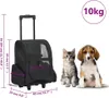 Trolley für Haustiere 3-in-1 Faltbar Schwarz Produktbild-Vorschau 8