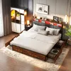 Čalúnená posteľ 180x200cm, manželská posteľ so 4 zásuvkami, Náhľad obrázku produktu 1