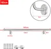 Diagram showing dimensions of a stainless steel handrail. Náhled obrázku produktu