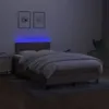 Boxspringbett mit Matratze & LED Taupe 120x200 cm Stoff Produktbild-Vorschau 4