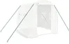 vidaXL Gewächshaus mit Stahlrahmen Weiß 4 m² 2x2x2 m Produktbild-Vorschau 1