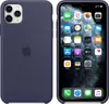 Custodia in silicone Apple per iPhone 11 Pro Max blu notte Anteprima dell’immagine prodotto 5