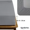 Komfortec jersey hoeslaken, 140x200 cm, 100% katoen, grijs Productafbeelding-voorbeeld 11