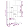 vidaXL Bibliothèque Sonoma chêne 72x20x120,5 cm Matériau Voir les images du produit 8
