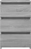 vidaXL Nachttische 2 Stk. Grau Sonoma 40x35x62,5 cm Produktbild-Vorschau 3