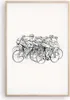 Gerahmtes Poster - Rahmen in heller Eiche - Fahrrad Rennen Produktbild-Vorschau 1