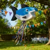 Relaxdays Pinata Requin, avec bâton et masque, pinata pour Voir les images du produit 2