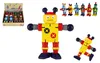 Robot en bois, 12 cm, 6 modèles, 12 pièces dans une boîte, Voir les images du produit 1