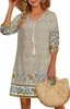 ASKSA Femme Robe tunique bohème Robe de plage Robe d'été Voir les images du produit 1
