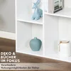 Bibliothèque, Étagère sur pied en MDF blanc avec 7 Voir les images du produit 6