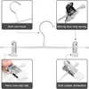 Schmale Hosenbügel, rutschfest mit verstellbaren Clips, Produktbild-Vorschau 3