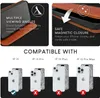 NALIA Echt-Leder Flipcase für iPhone 15 Hülle, Rindsleder Produktbild-Vorschau 4
