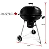 SUNJAS Holzkohlegrill CA-208 BBQ Kugelgrill XXXL Standgrill Produktbild-Vorschau 4