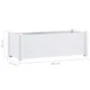 Garten-Hochbeet PP Weiß 100x43x35 cm Produktbild-Vorschau 6