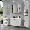 Armario alto Vicco Irma Blanco/blanco alto brillo 30 x 190 Vista previa de la imagen del producto 3