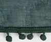 HOMLA ADI grüner Vorhang mit Pompons 140x250 cm Produktbild-Vorschau 5