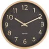 Karlsson - Wanduhr Pure Wood - Schwarz - Ø22cm Produktbild-Vorschau 3