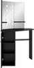 "2026 Aktion" Eck-Schminktisch mit LED Schwarz 111x54x141,5 Produktbild-Vorschau 3