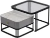 Couchtisch 60x60x42+50x50x34 cm Stapelbarer 2er-Set Produktbild-Vorschau 8