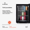 Klarstein Chladnička, mini chladnička so sklenenými Náhľad obrázku produktu 6