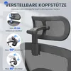 FLEXISPOT Chaise de bureau ergonomique, appui-tête 3D, Voir les images du produit 4