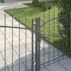 vidaXL Tuinpoort WOERDEN, 150 x 500 cm, staal, grijs, Productafbeelding-voorbeeld 3