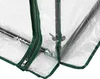 Close-up view of the corner of a greenhouse with a zipper. Produktbild-Vorschau