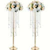 2 Stück Kerzenleuchter Set,Kristall Blumenstand Hochzeit Produktbild-Vorschau 1