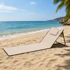 Linder Exclusiv Klappbarer Strandliegestuhl Beige Produktbild-Vorschau 3