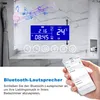 AICA LED Badspiegel mit Bluetooth 120x70cm Uhr Beschlagfrei Produktbild-Vorschau 4