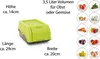 Novaliv 2x Klein 3,5 L Zwiebeltopf grün Zwiebelbox Produktbild-Vorschau 2