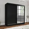 Taviro 200 cm Schwarz, 2-türiger Kleiderschrank mit Produktbild-Vorschau 2
