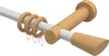 Interdeco Gardinenstange / Vorhangstange Weiß / Buche Produktbild-Vorschau 1