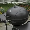 Outsunny Holzkohlegrill BBQ Smoker mit Seitentischen Deckel Produktbild-Vorschau 9