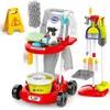 WOOPIE XXL-Putzset 3-in-1-Wagen, 29-teilig, rot Produktbild-Vorschau 1