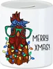 Merry XMas Spardose Truthahn Weihnachtsdekoration Produktbild-Vorschau 1