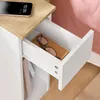 SoBuy Noční stolek Úložný nábytek s zásuvkou Bílý Moderní Náhled obrázku produktu 10