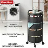 Floordirekt Wózek Henry Metalowy Czarny – wózek kuchenny z Podgląd zdjęcia produktu 6