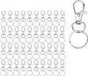 Schlüsselring Edelstahl Klein 40 Stück Karabiner Produktbild-Vorschau 1