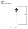 LED Laterne/Grablicht mit Kerze - Erdspieß - warmweiße LED Produktbild-Vorschau 6