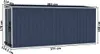 vidaXL Abri de jardin anthracite 118x382x178 cm Acier Voir les images du produit 8