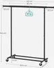 SONGMICS Appendiabiti con rotelle, portata fino a 90 kg Anteprima dell’immagine prodotto 11