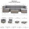 Mucola Lounge Set Polyrattan Gartenmöbel Rattanmöbel Produktbild-Vorschau 3