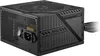 A black computer power supply unit (PSU) shown from a three-quarter side view. Produktbild-Vorschau
