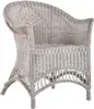 KRINES HOME fotel rattanowy wiejski fotel wiklinowy z Podgląd zdjęcia produktu 3