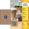 AVERY Zweckform, natuurlijke bruine etiketten, 63,5 x 42,3 Productafbeelding-voorbeeld 10