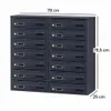 14-fach Briefkastenanlage Anthrazit Ral 7016, 25 cm Tiefe, Produktbild-Vorschau 6