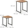 Relaxdays Beistelltisch 2er Set, stapelbar, Industrie Produktbild-Vorschau 6