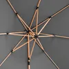 Ombrellone sporgente quadrato 3x3m effetto legno antracite Anteprima dell’immagine prodotto 6