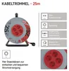 PVC Kabeltrommel – 4 Steckdosen, 25m, 2,5mm2 SCHUKO Produktbild-Vorschau